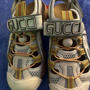 Gucci Kids' Cream and Orange Sandals